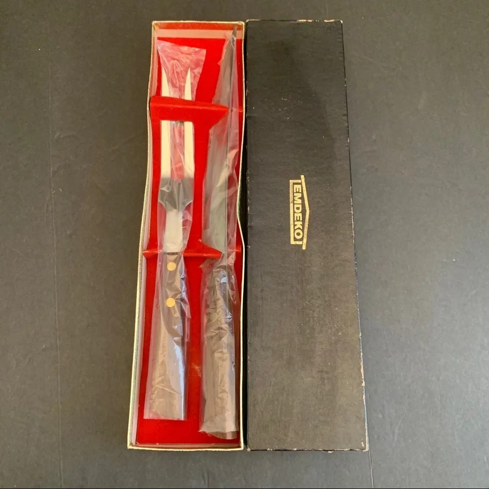 Emdeko Stainless Steel serated knife fork set